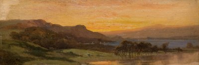 Sonnenuntergang, Seelandschaft von Frank Thomas Carter